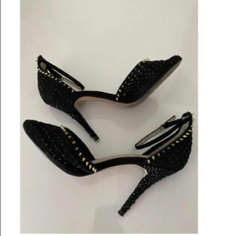 Elegant Black Studded Heels